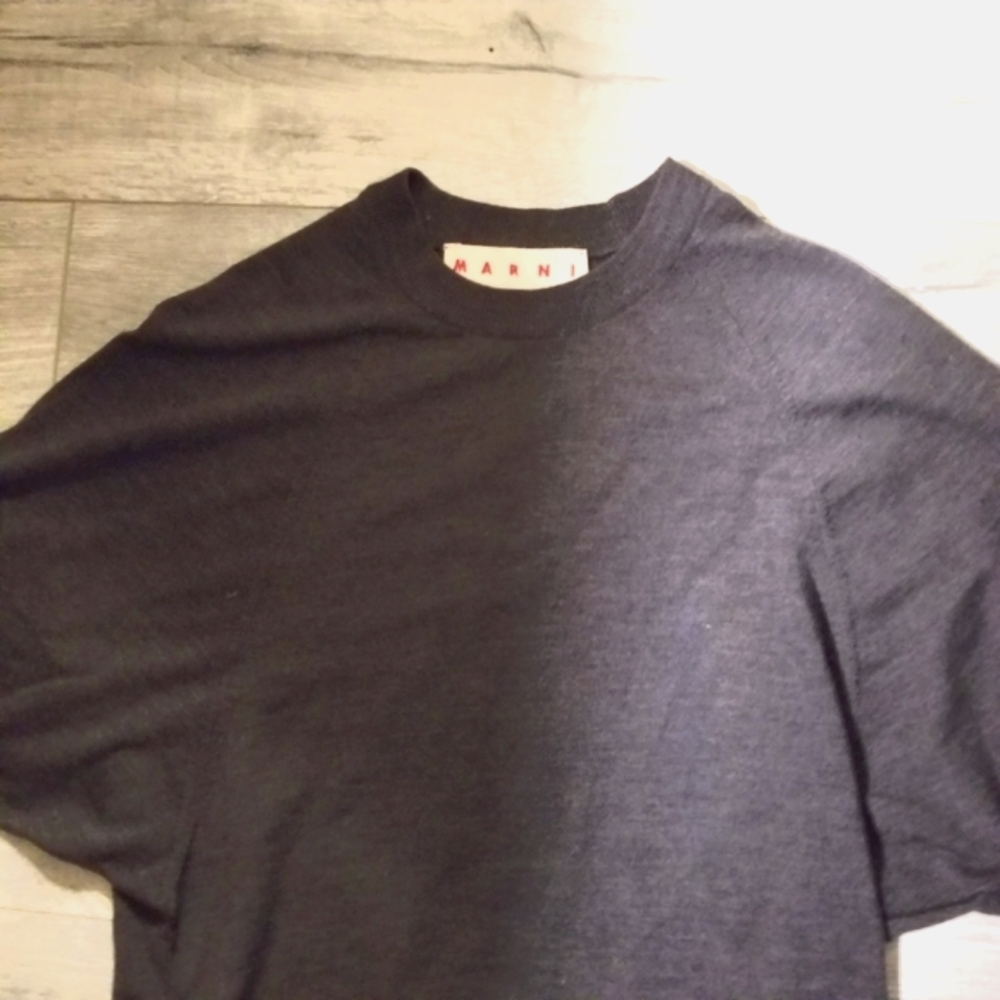 MARNI Grey 💯% Virgin Wool Womens Sweater Sz. M (EU 42).